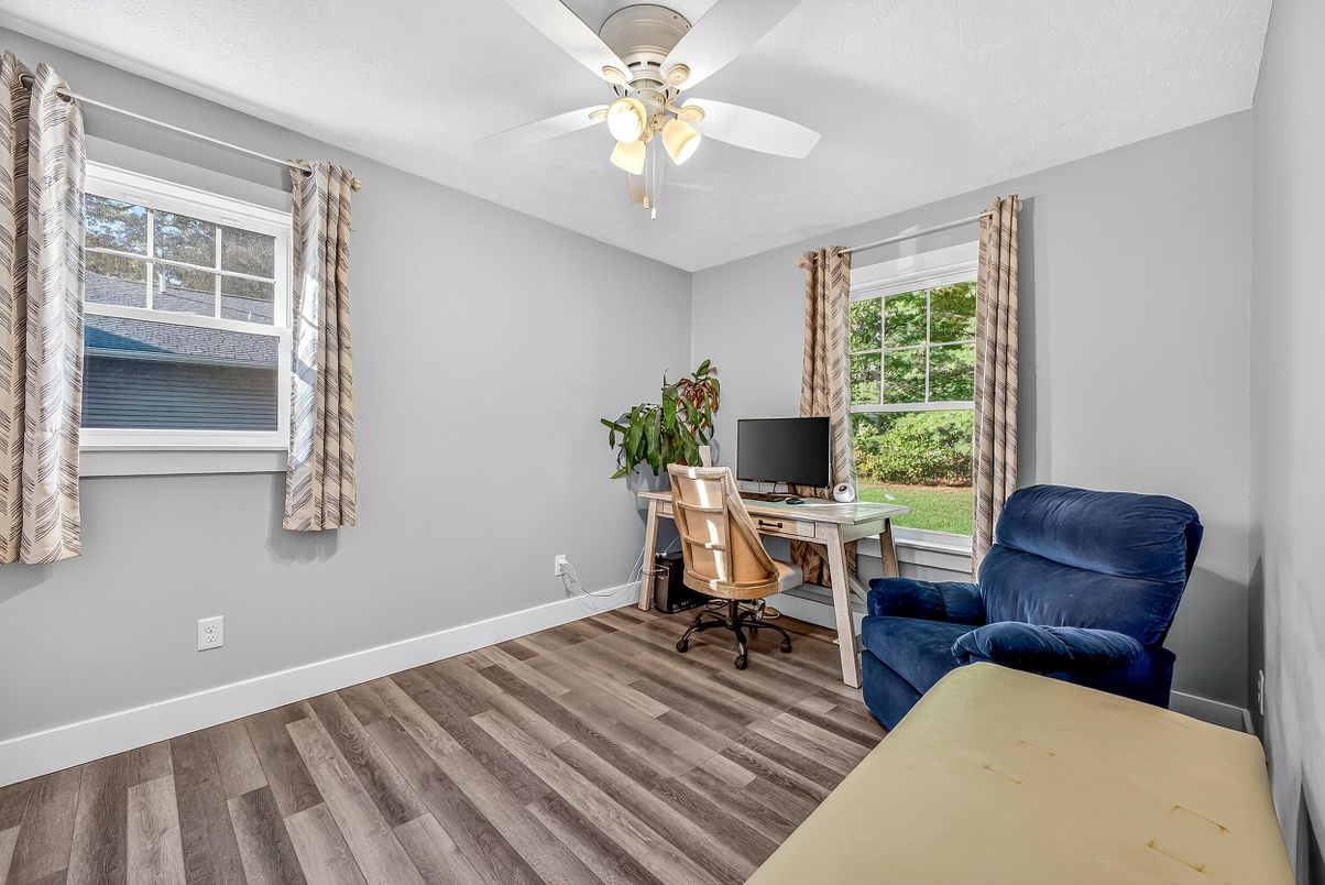 Home Office, Interior, Wood Texture Flooring