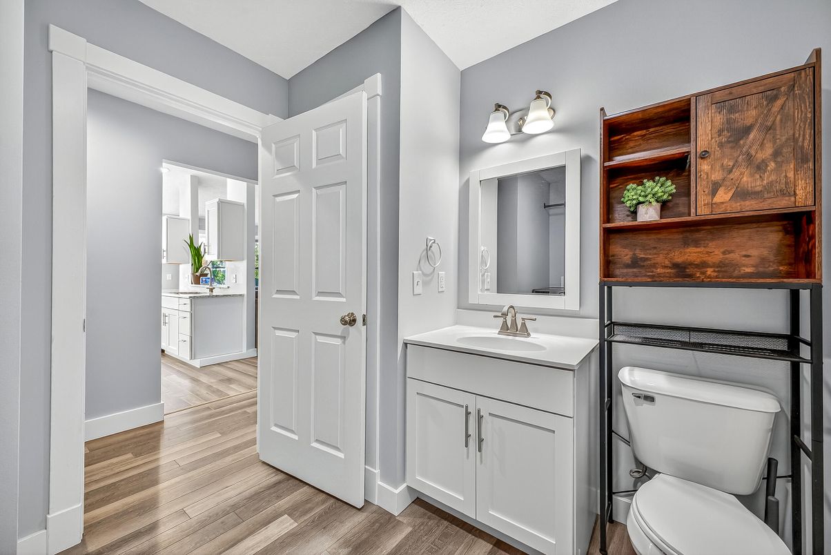 Bathroom, Interior, Wood Texture Flooring