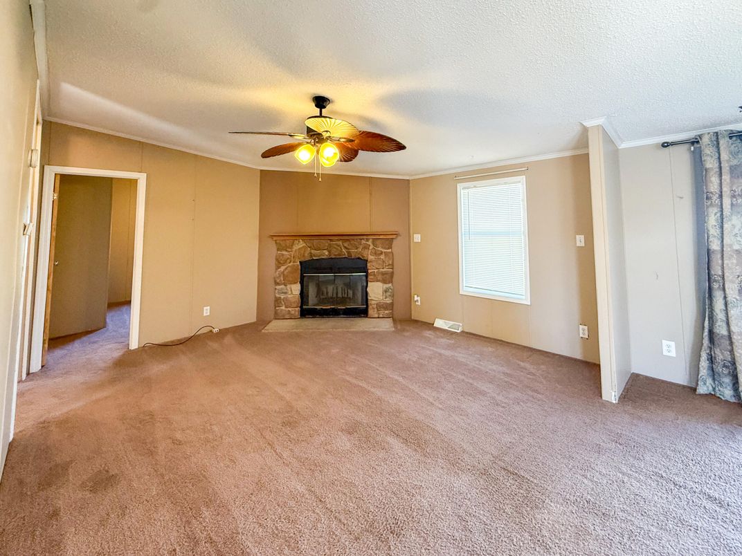 Empty room, Fireplace, Interior