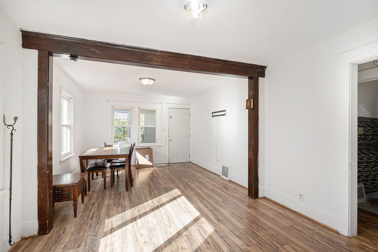 Dining room, Interior, Wooden Beams, Wood Texture Flooring