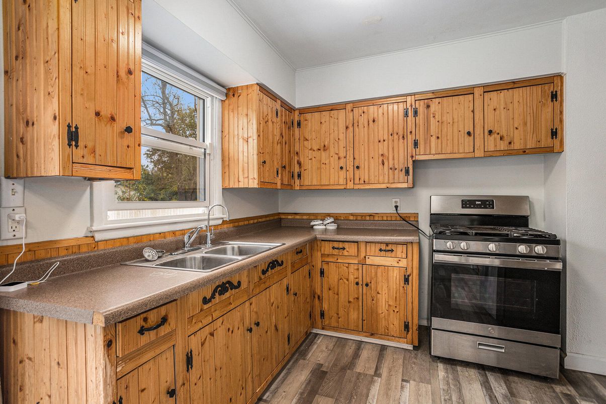 Interior, Kitchen, Wood Texture Flooring