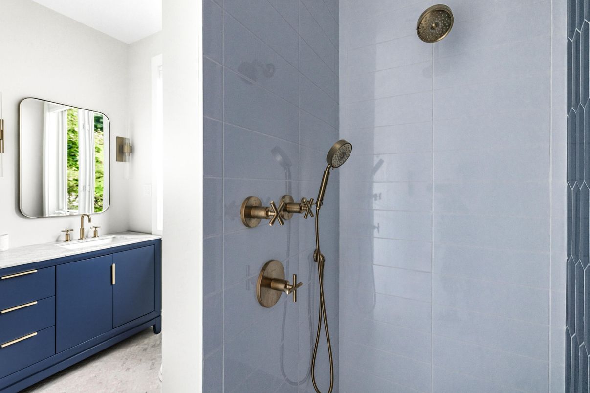 Bathroom, Glass Shower, Interior