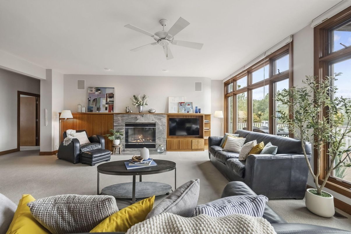 Fireplace, Interior, Living room, Recessed Lighting