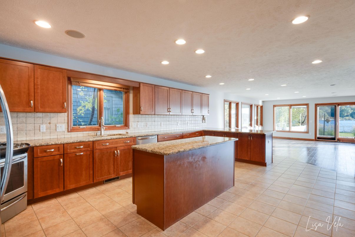 Interior, Kitchen, Recessed Lighting, Stainless Steel Appliances