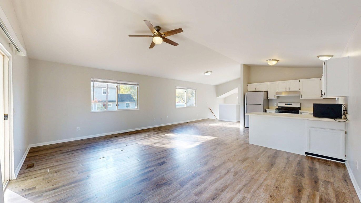 Empty room, Interior, Kitchen, Wood Texture Flooring