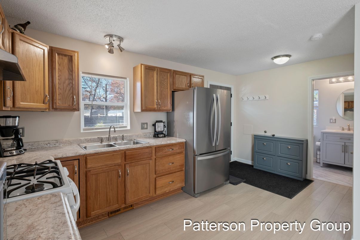 Interior, Kitchen, Wood Texture Flooring
