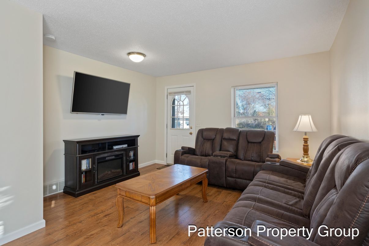 Fireplace, Interior, Living room, Wood Texture Flooring