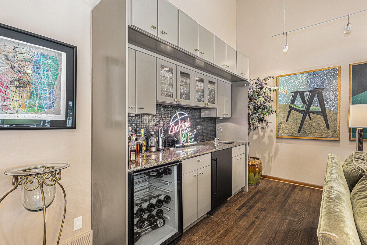 Interior, Kitchen, Pendant Lights, Wood Texture Flooring