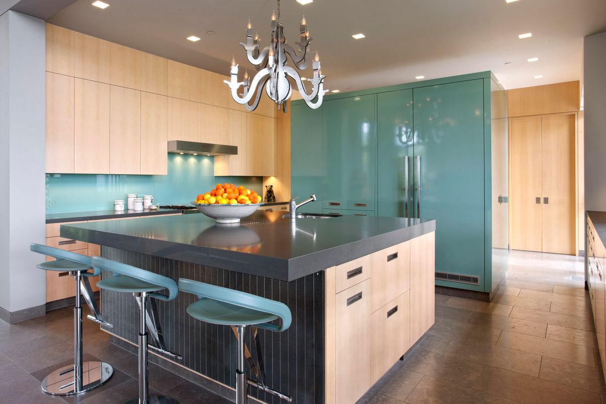 Chandelier, Interior, Kitchen, Recessed Lighting