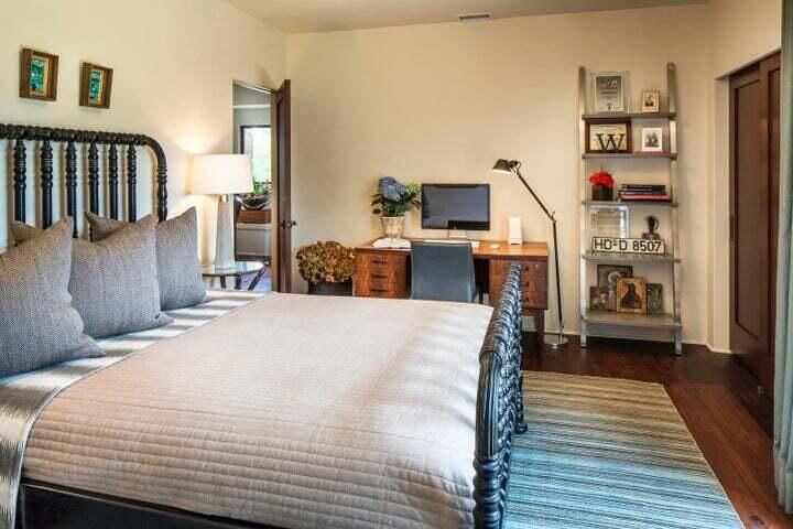 Bedroom, Home Office, Interior, Wood Texture Flooring