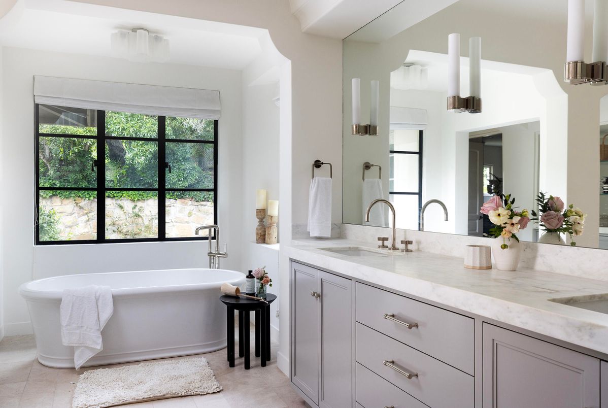 Bathroom, Dual Sink Vanities, Free Standing Baths, Interior