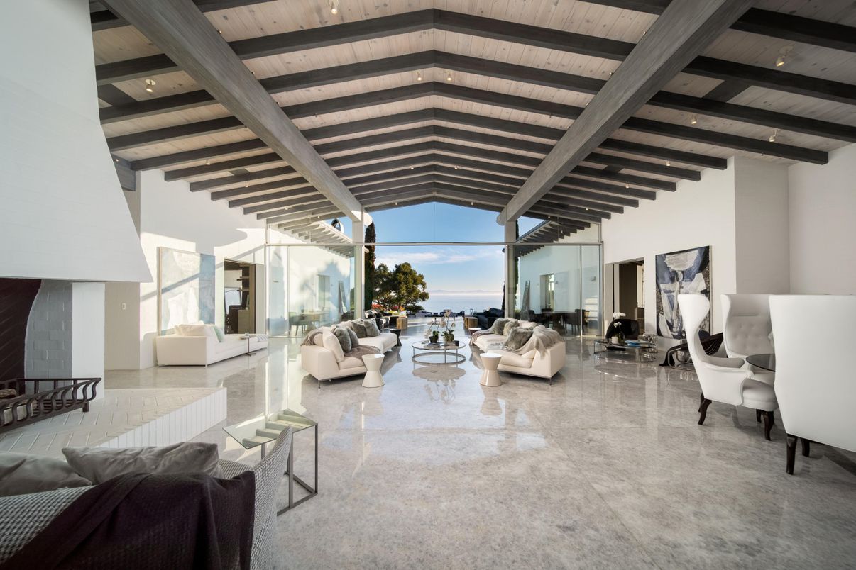 Interior, Living room, Water, Wooden Beams, Wooden Ceilings