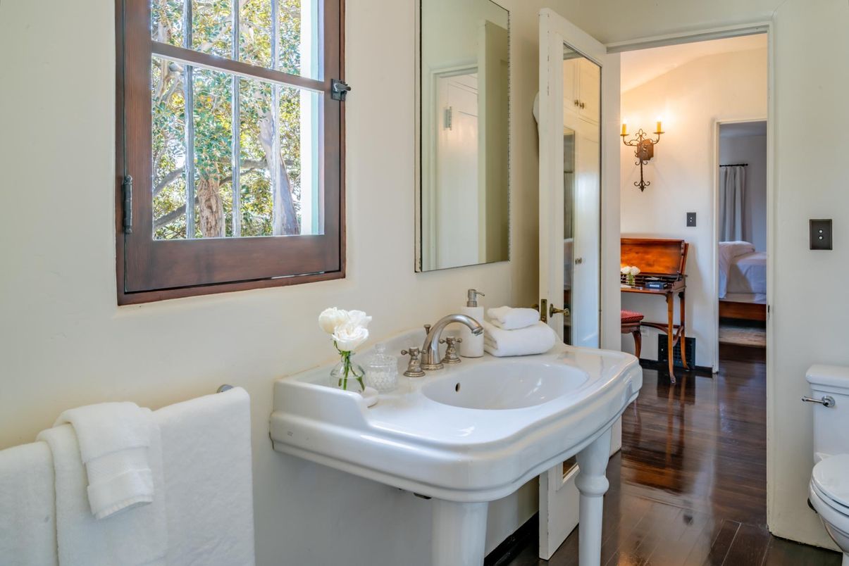 Bathroom, Interior, Wood Texture Flooring