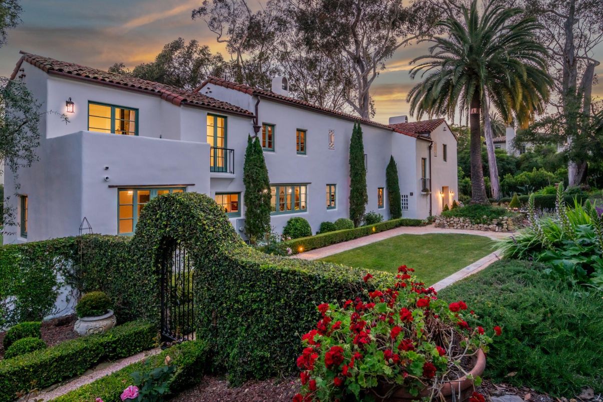 Backyard, Exterior, Facade, Spanish Mediterranean