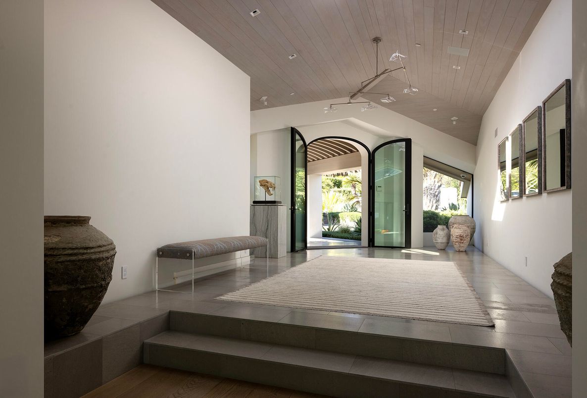 Interior, Recessed Lighting, Wooden Ceilings, Wood Texture Flooring