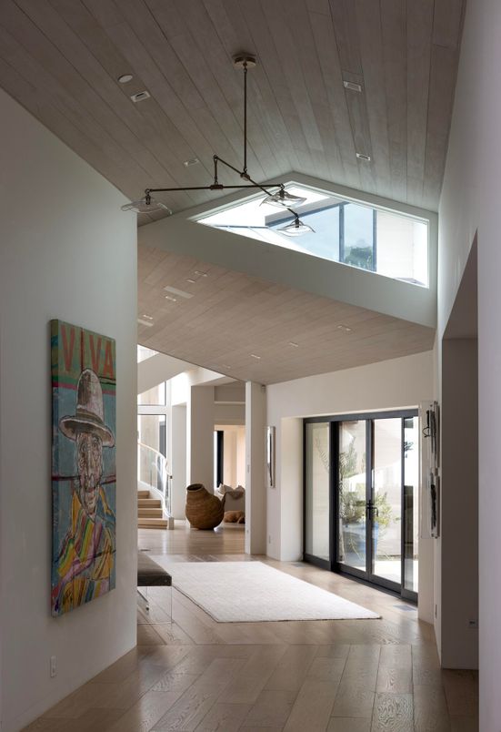 Interior, Pendant Lights, Recessed Lighting, Wooden Ceilings, Wood Texture Flooring
