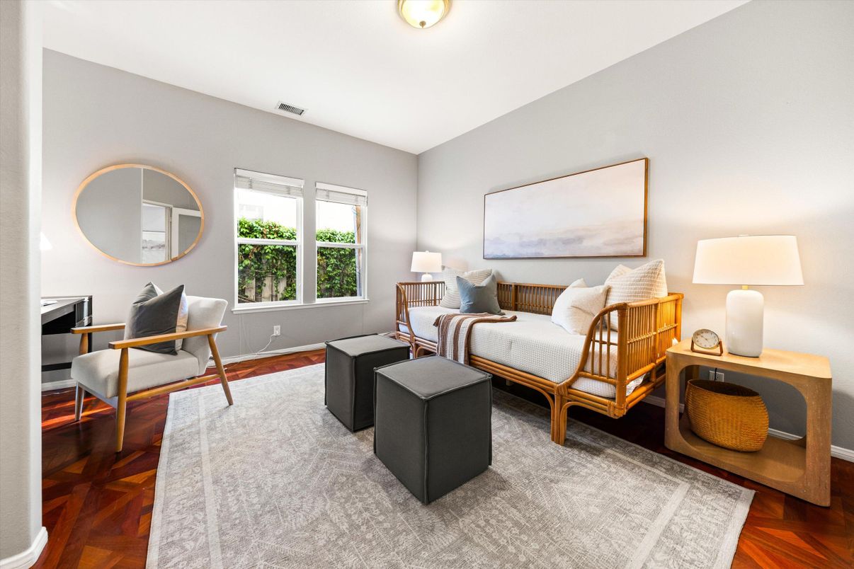 Bedroom, Interior, Wood Texture Flooring