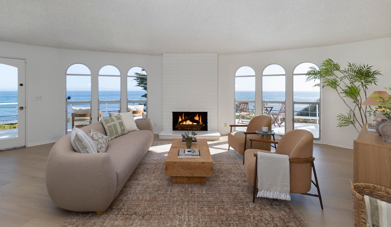 Fireplace, Interior, Living room, Water, Wood Texture Flooring