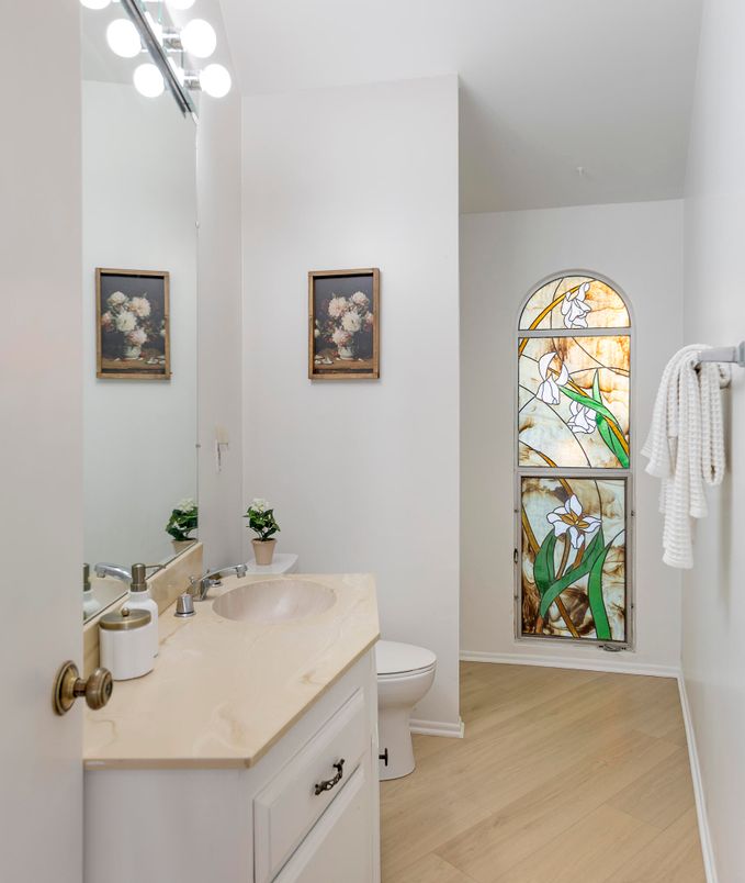 Bathroom, Interior, Wood Texture Flooring