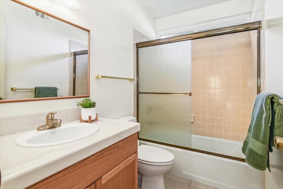 Bathroom, Glass Shower, Interior, Tile Countertops