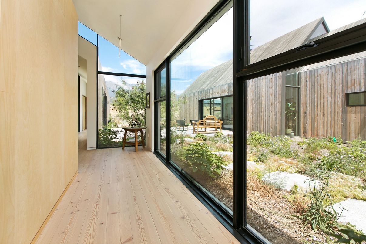 Interior, Sun Room, Wood Texture Flooring