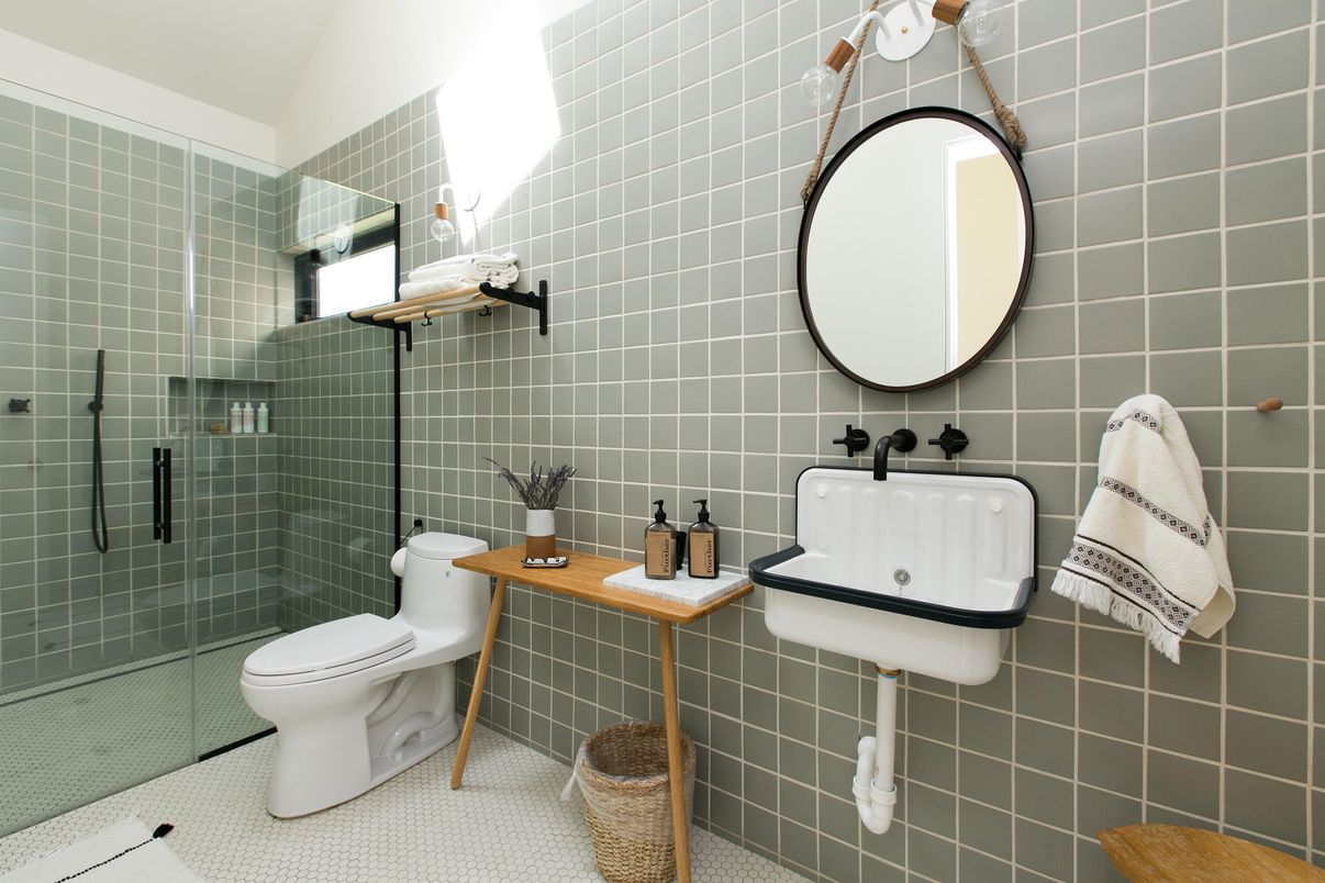 Bathroom, Glass Shower, Interior