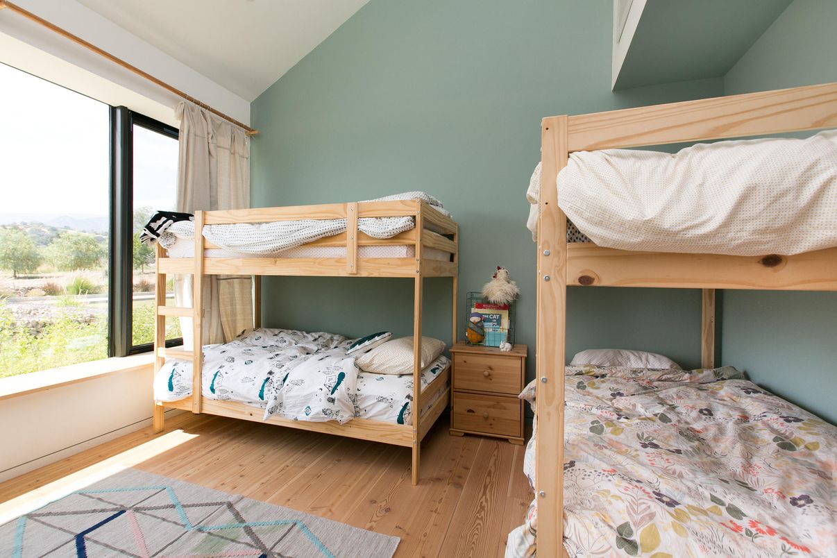 Bedroom, Interior, Wood Texture Flooring