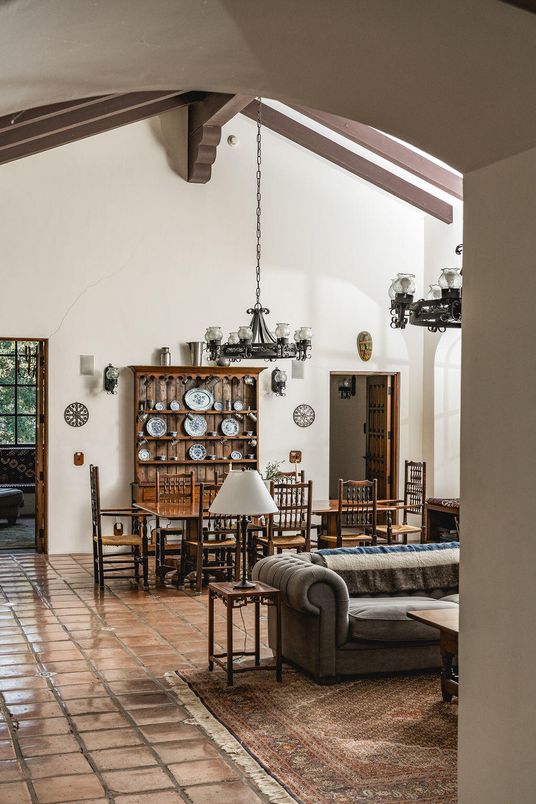 Chandelier, Dining room, Interior, Pendant Lights, Wooden Beams