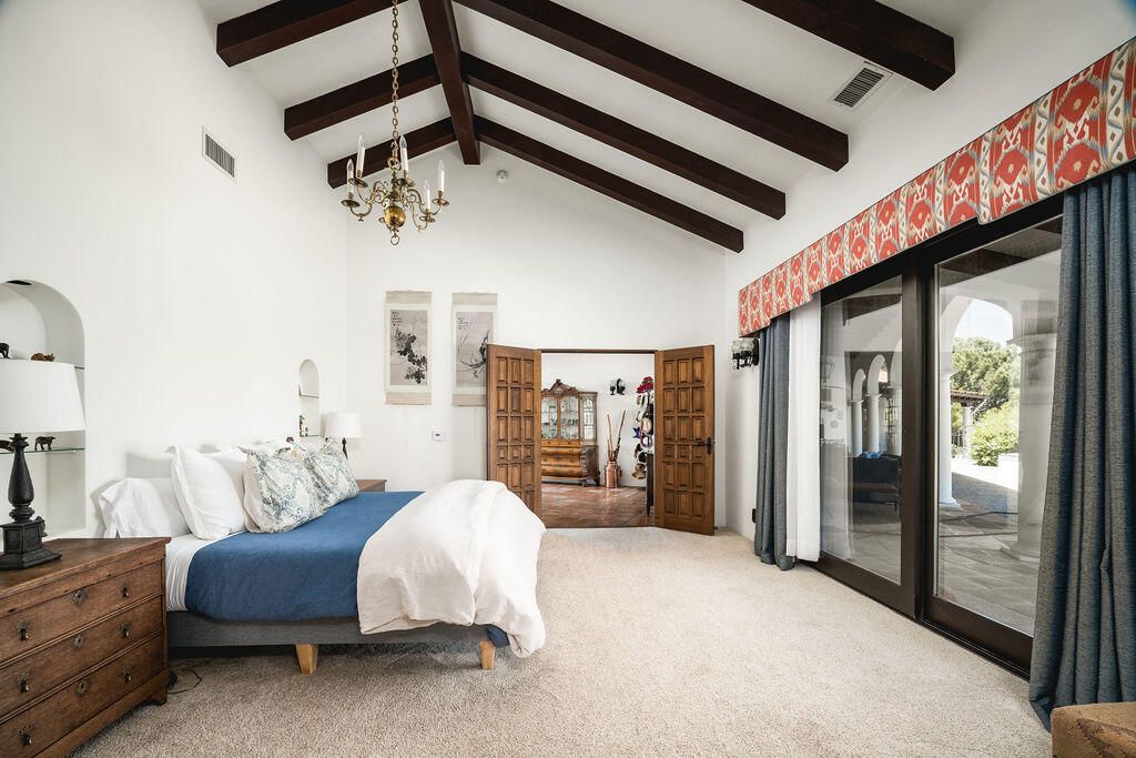 Bedroom, Interior, Wooden Beams