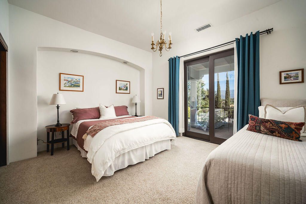 Bedroom, Chandelier, Interior