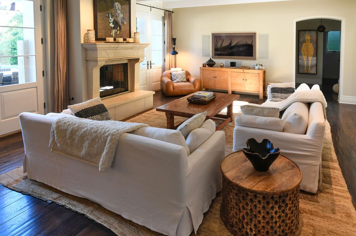 Fireplace, Interior, Living room, Wood Texture Flooring