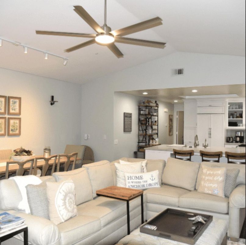 Dining room, Interior, Kitchen, Living room, Recessed Lighting