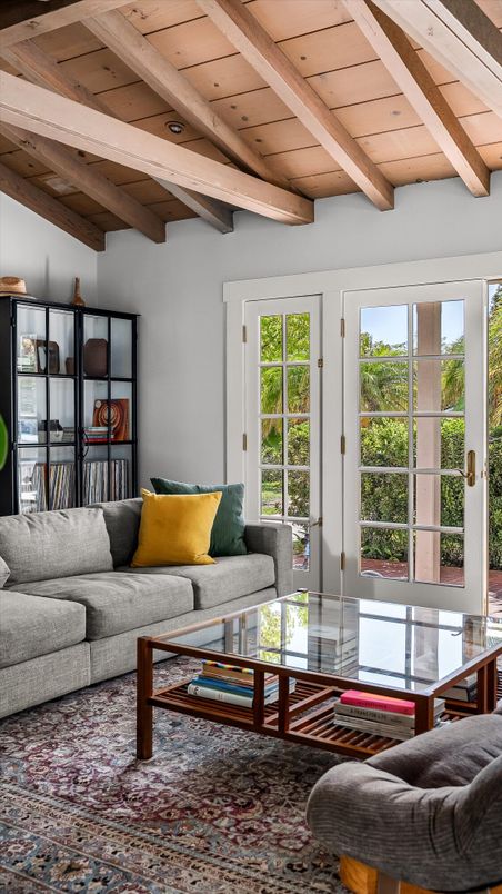 Interior, Living room, Wooden Beams, Wooden Ceilings