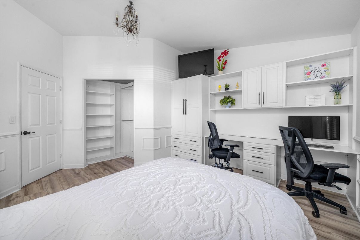 Bedroom, Home Office, Interior, Wood Texture Flooring