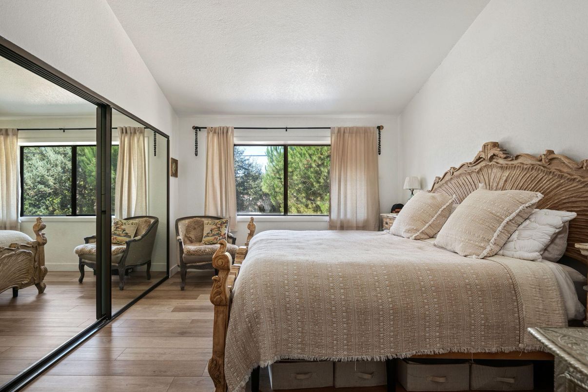 Bedroom, Interior, Wood Texture Flooring