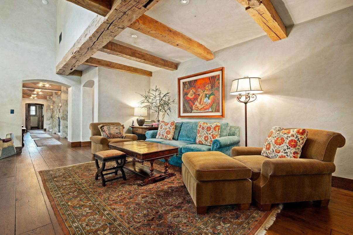 Interior, Living room, Wooden Beams, Wood Texture Flooring