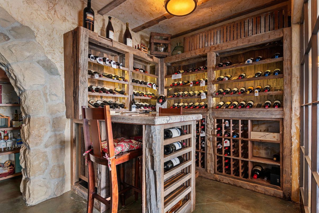 Interior, Stone Walls, Wine Storage