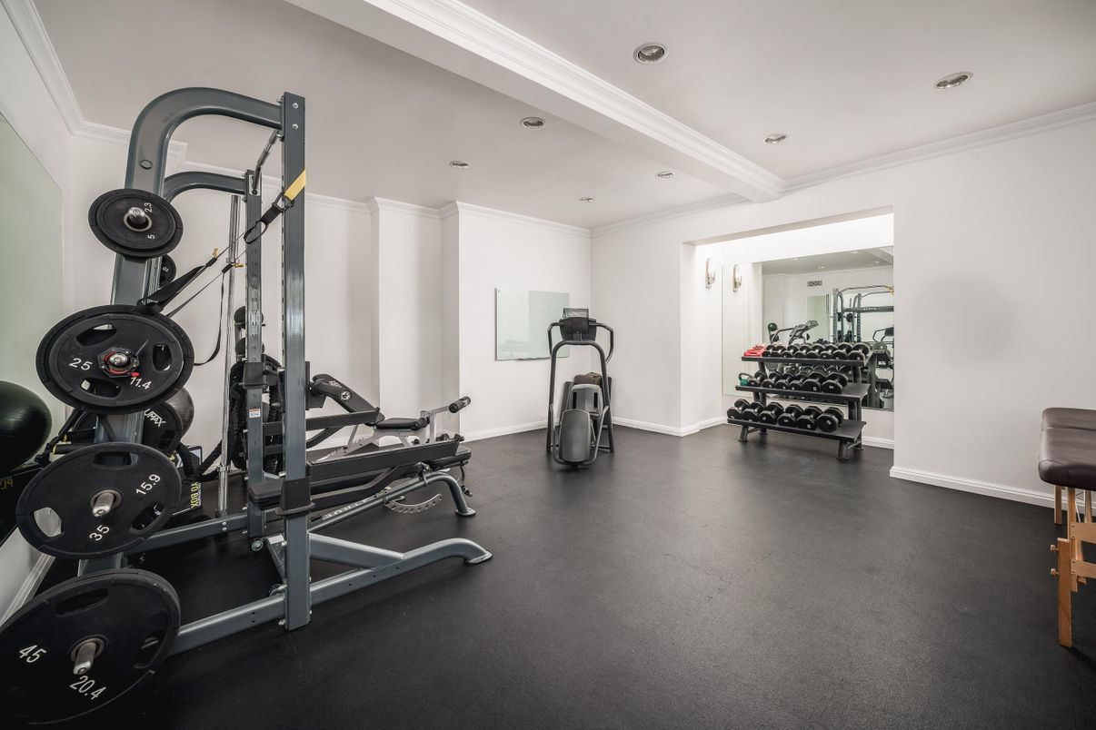 Fitness Equipment, Gym, Interior, Recessed Lighting