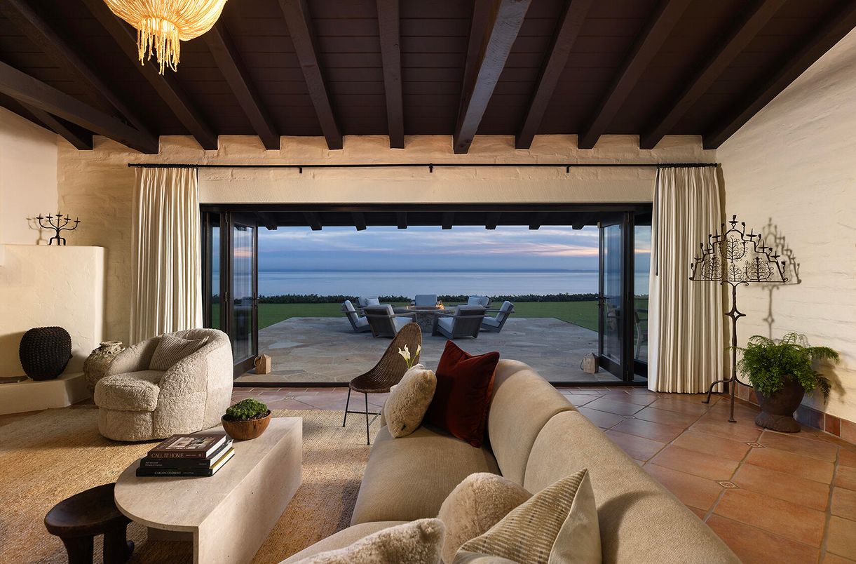 Chandelier, Interior, Living room, Water, Wooden Beams