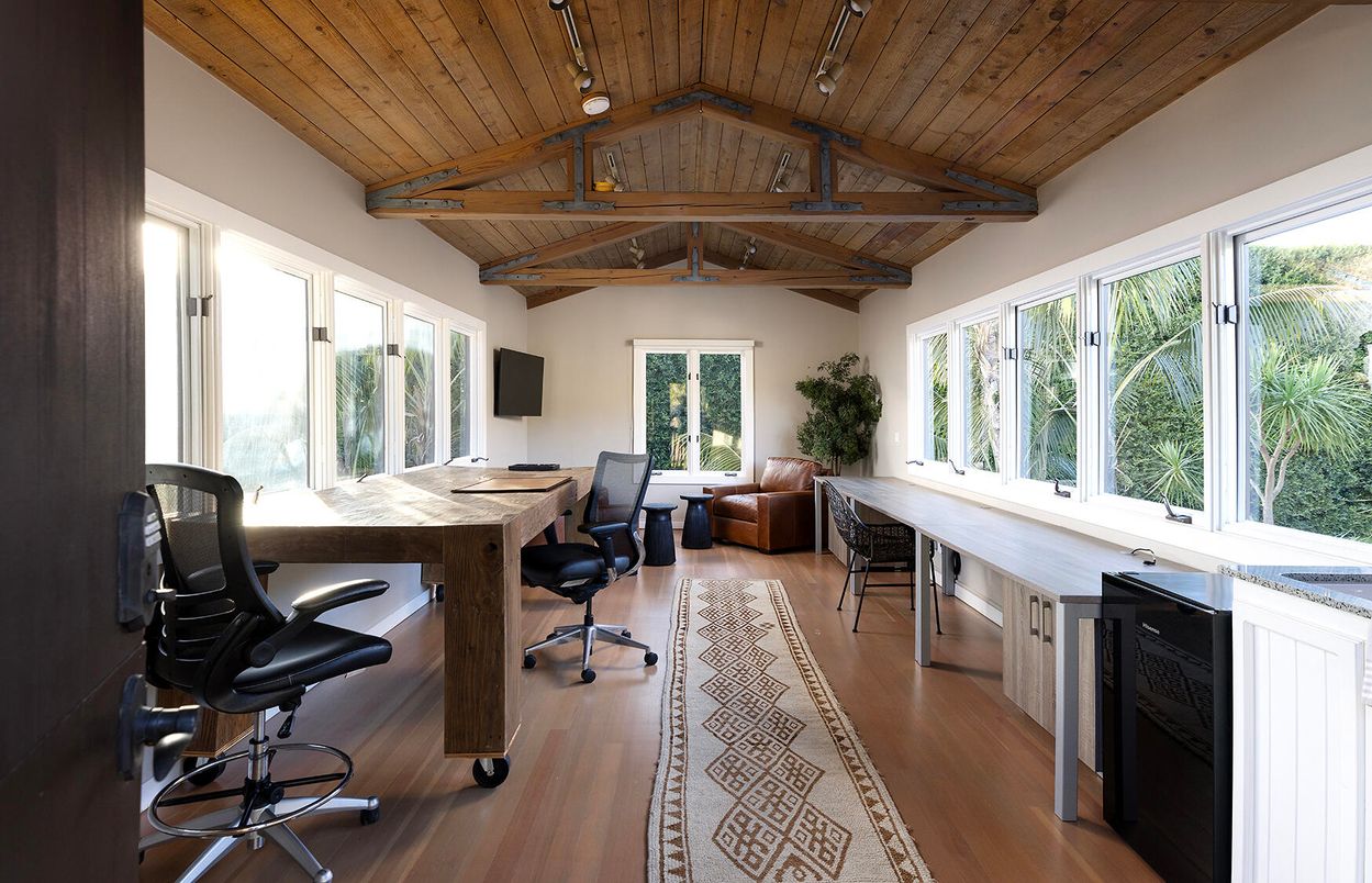 Home Office, Interior, Wooden Beams, Wooden Ceilings, Wood Texture Flooring