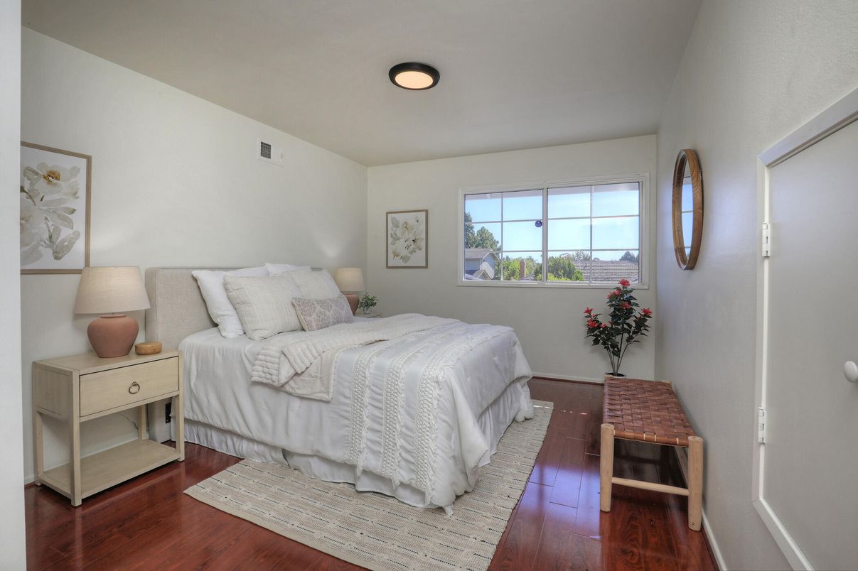 Bedroom, Interior, Wood Texture Flooring