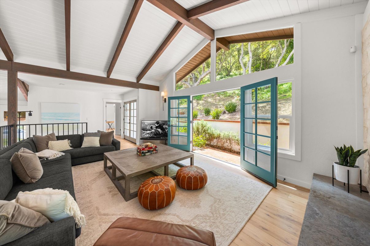 Interior, Living room, Wooden Beams, Wood Texture Flooring