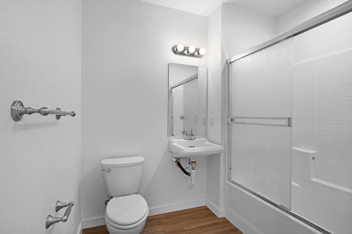 Bathroom, Interior, Wood Texture Flooring