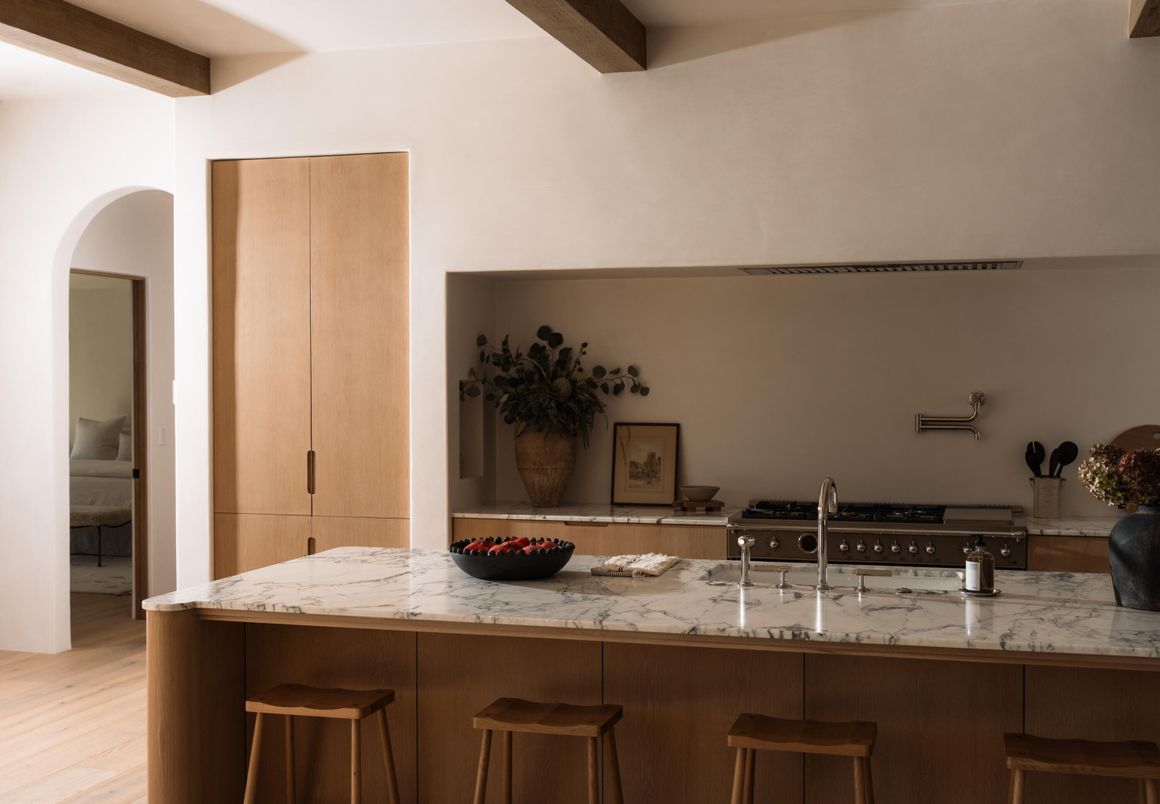 Interior, Kitchen, Wooden Beams, Wood Texture Flooring