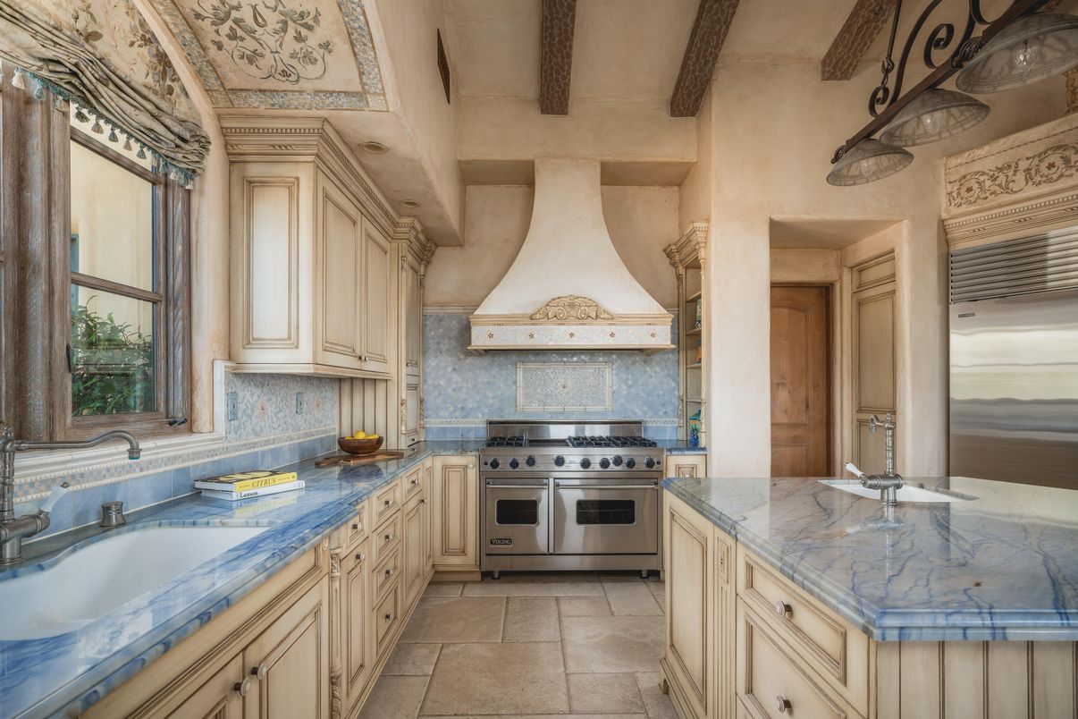 Interior, Kitchen, Stainless Steel Appliances, Wooden Beams