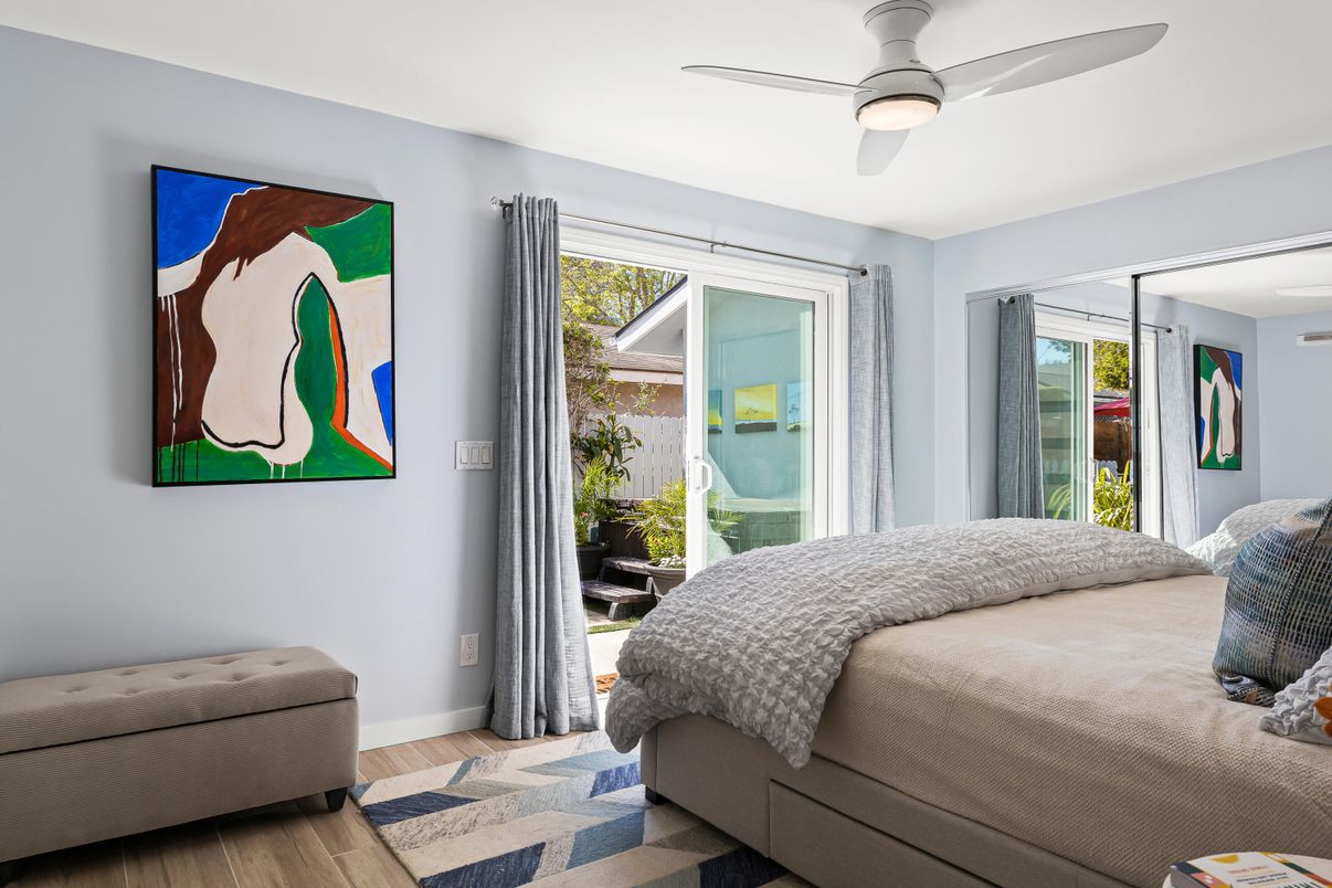 Bedroom, Interior, Wood Texture Flooring