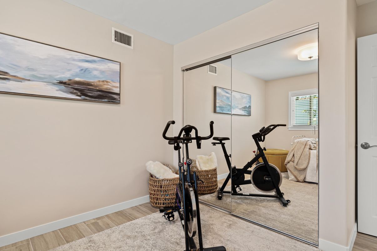 Fitness Equipment, Interior, Wood Texture Flooring
