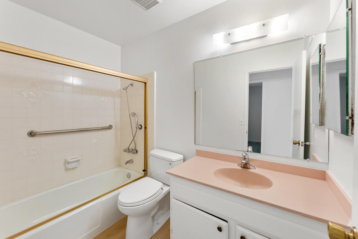 Bathroom, Glass Shower, Interior, Wood Texture Flooring