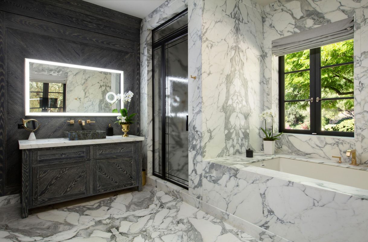 Bathroom, Interior, Marble, Marble Walls
