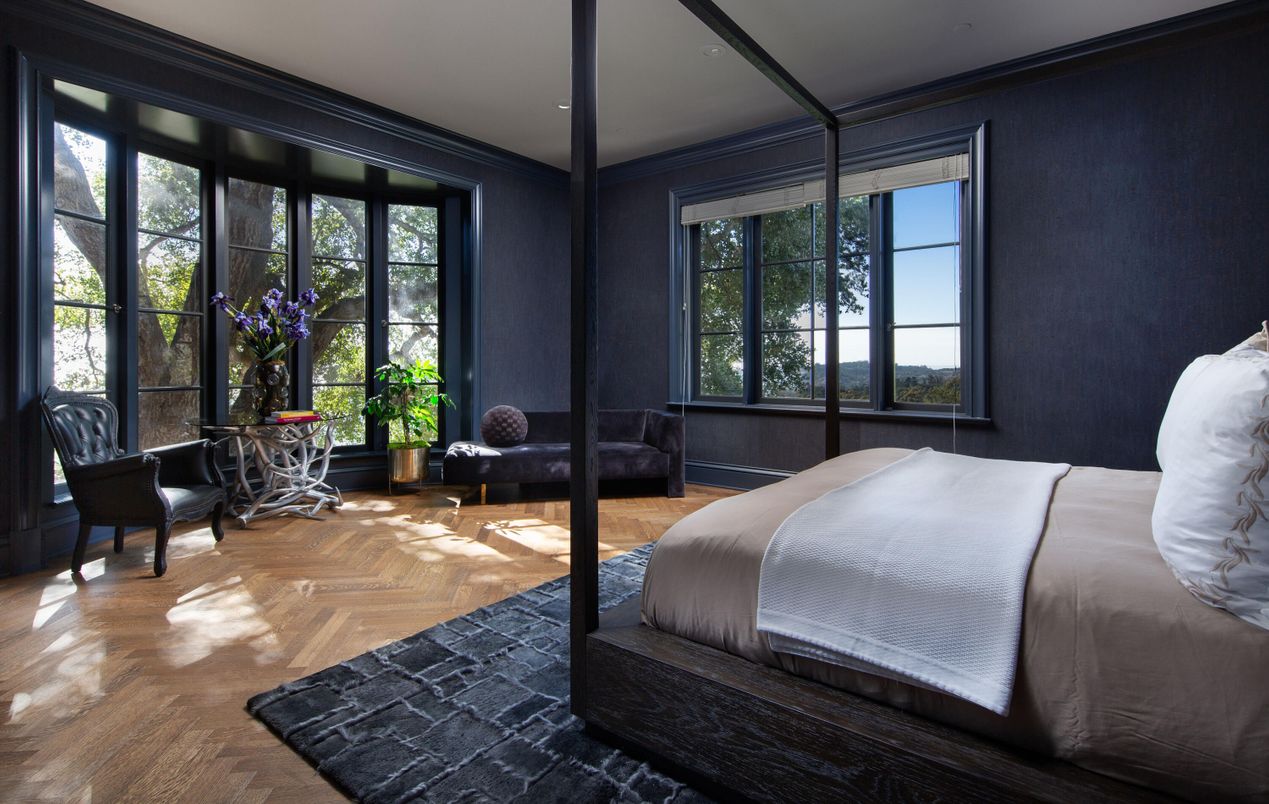 Bedroom, Interior, Wood Texture Flooring